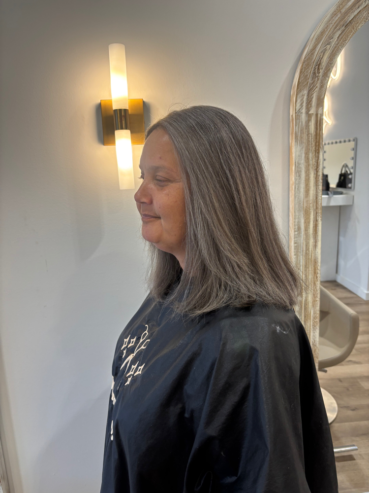 Grey Blending at Megan Hinkson Hair & Beauty in Bryant, AR