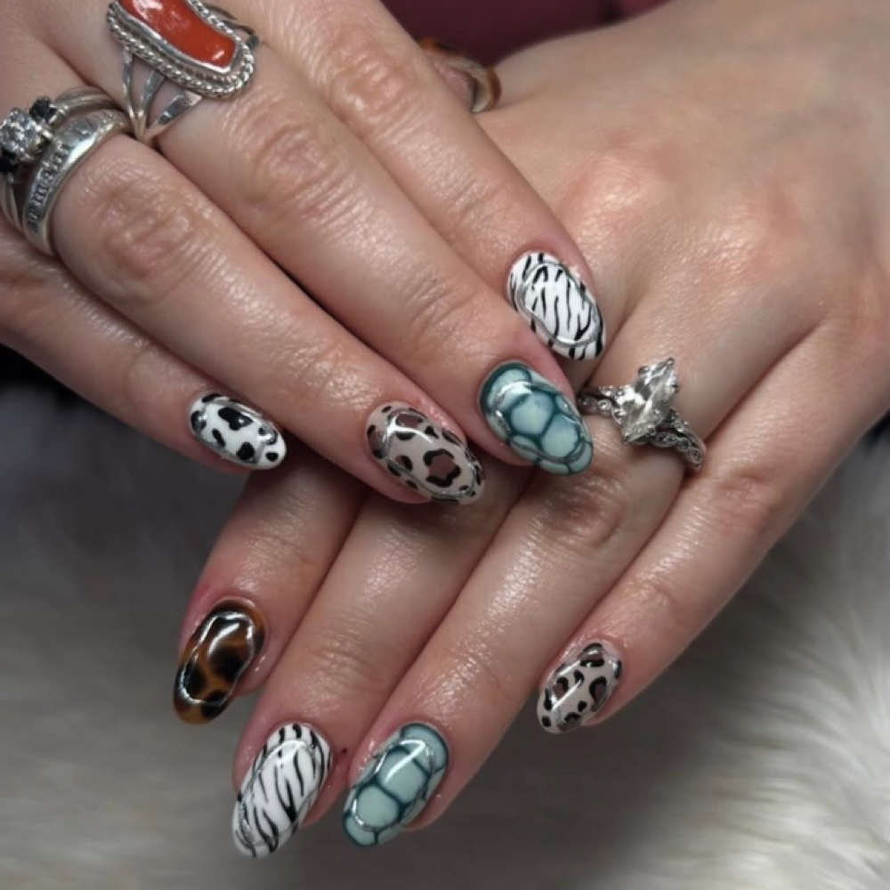 Full Set Gel Extentions at K&E Nail Studio in Rapid City, SD