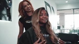Hair color consultation at In'trinzik Beauty Bar in Burlington, NC
