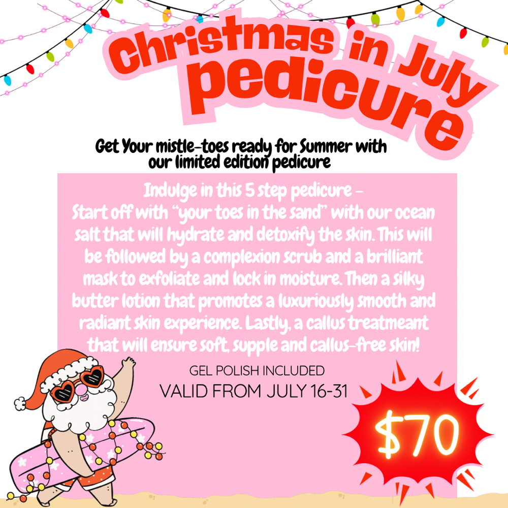 Christmas In July Pedi Special