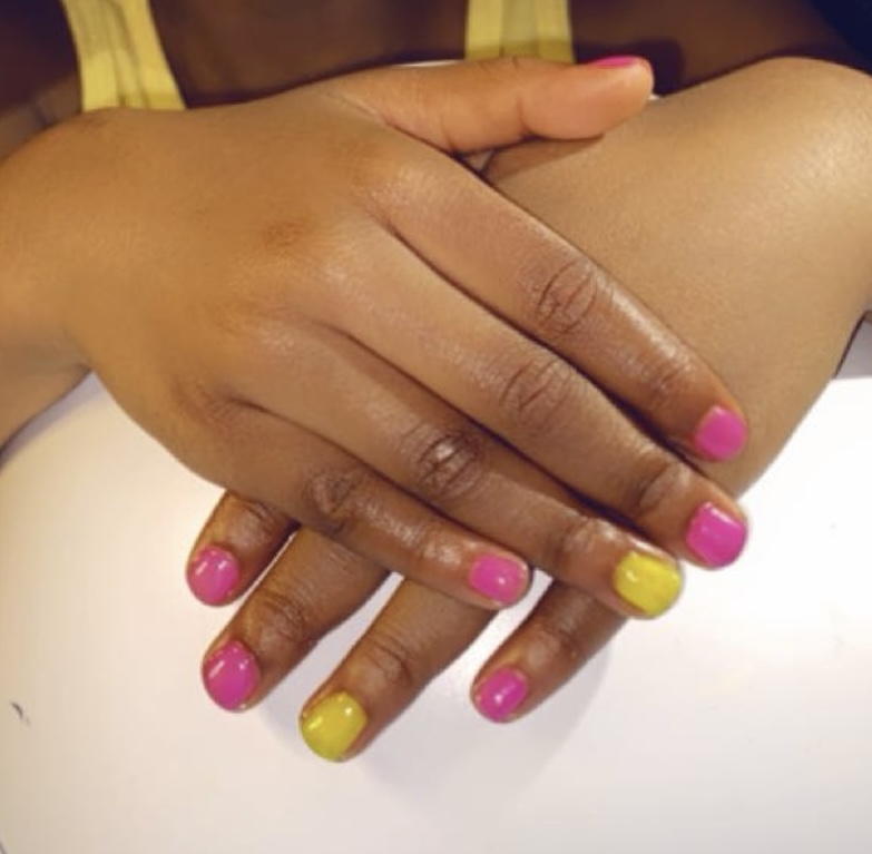Kids polish at DeriB On The Nailz in Roanoke, VA