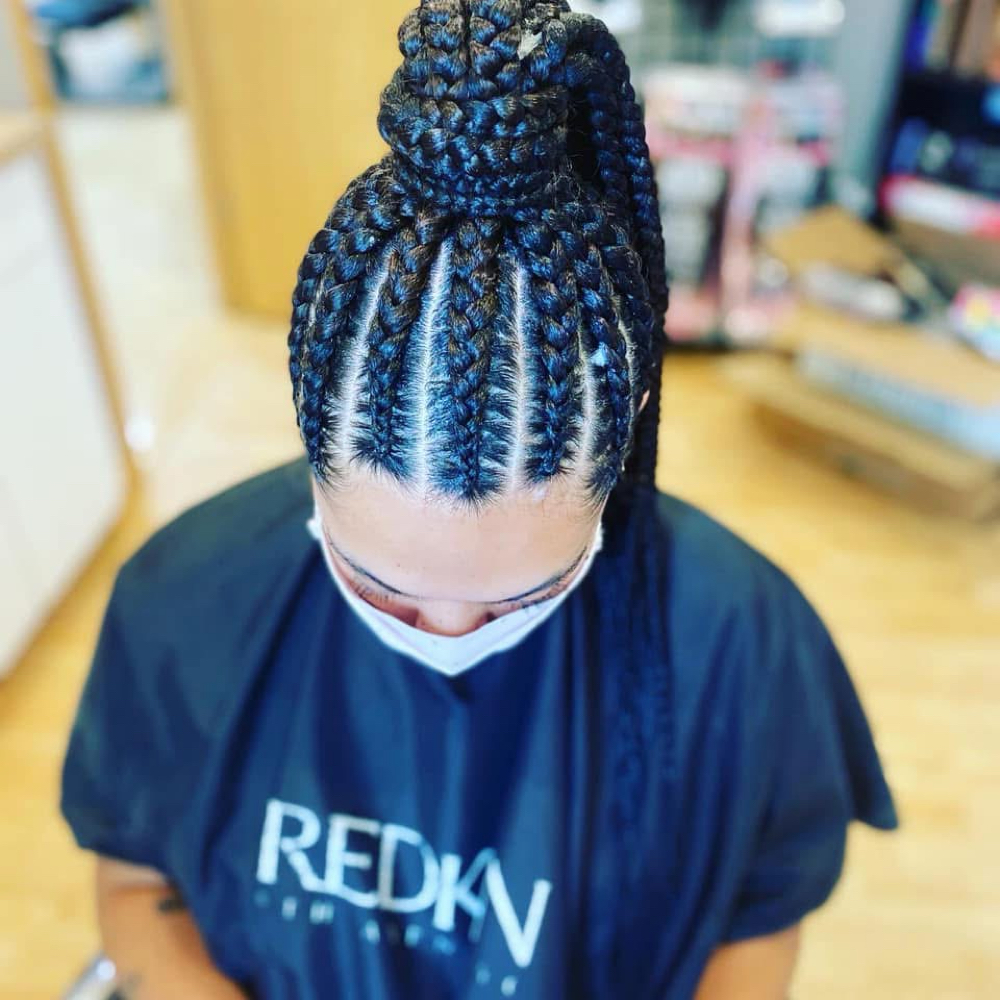 Jumbo Ponytail Braids at DeeplyRootedSalon in Iowa City, IA
