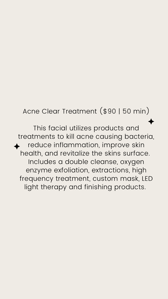 Acne Clearing Treatment