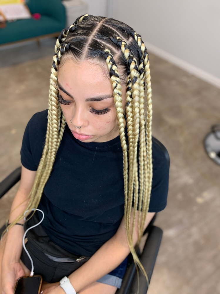 Large Box Braids at HairTechNiquee in Dallas, TX