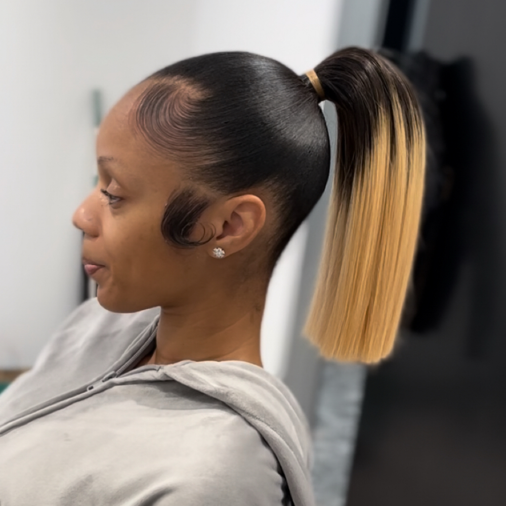 Blunt Cut Ponytail at IC & co. est 2014 in Nottingham, MD