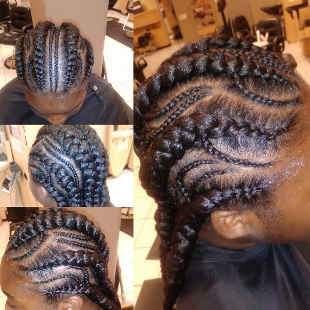 Design Braids Added Hair