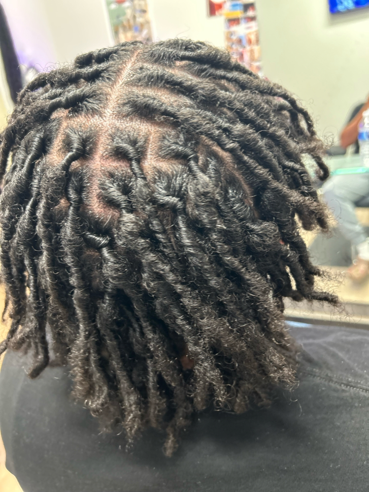 Half head locs wash&Retwist