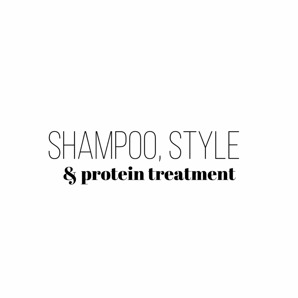 Shampoo & Style + Protein Treatment