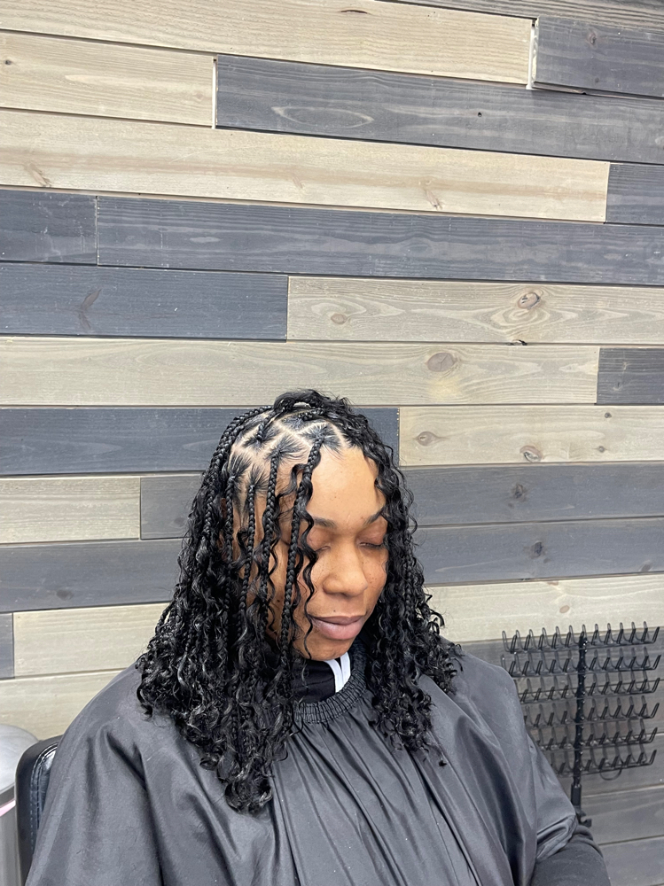 Med Boho Shoulder/Bob Knot at TheHairAllure in Indianapolis, IN