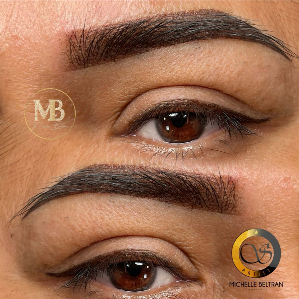 Ombre brows at Miichii Bel Brows in van nuys, CA
