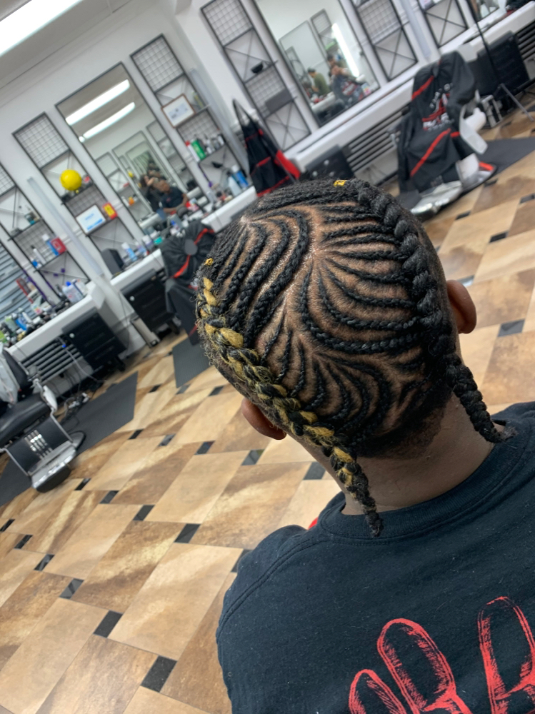 Fishbone Design (whole Head)