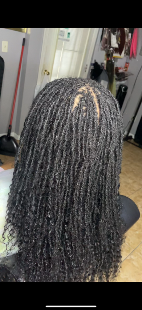 Loc Extensions Install at Mochas Lux Locs in Hinesville, GA