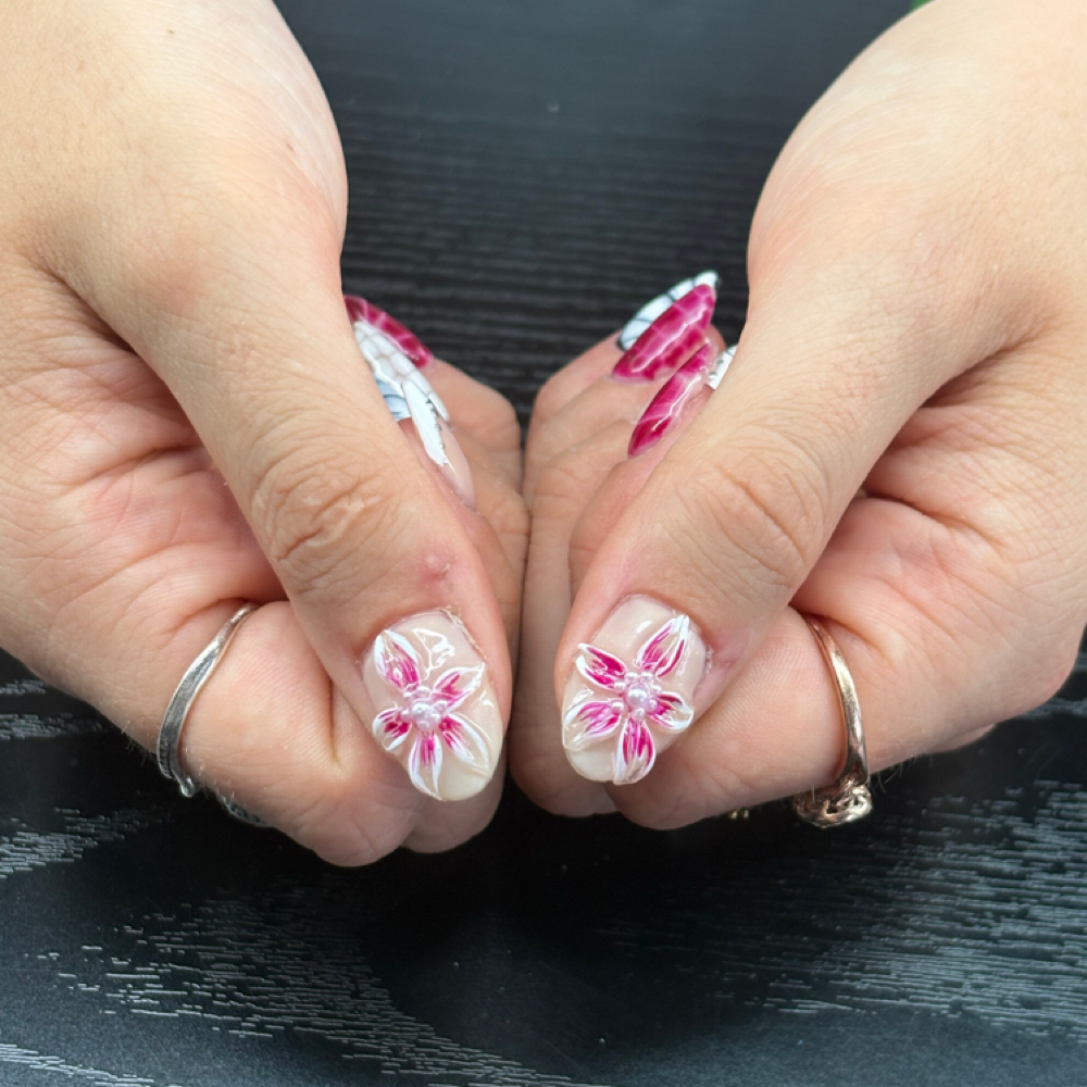 3D Flower Add-on at Nisa.Nailified in Reno, NV