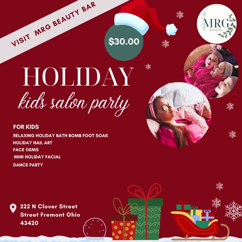 Kids Holiday Spa Party For 1 Child