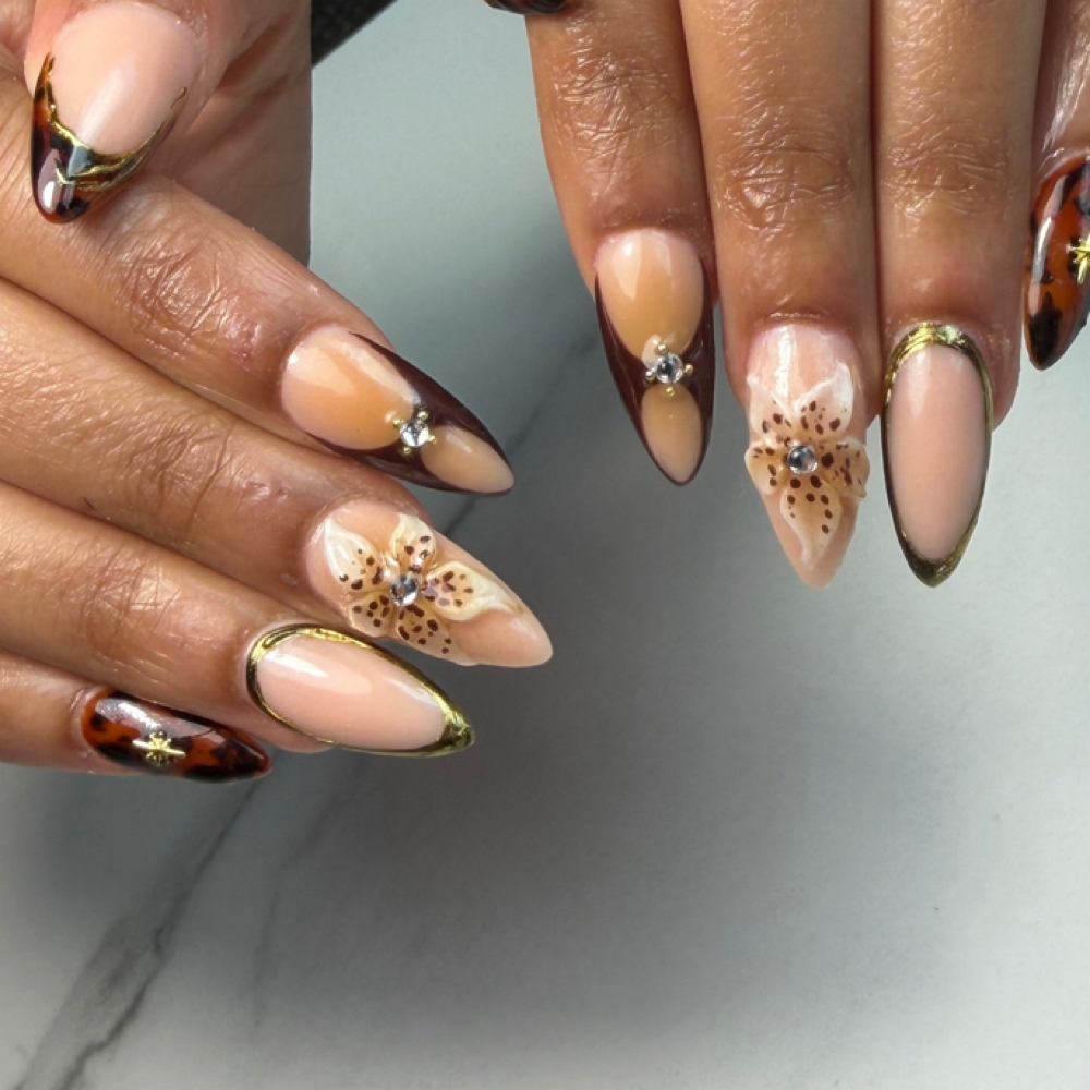 Long Acrylic Fill at Glam Nails Studio in Sioux falls, SD