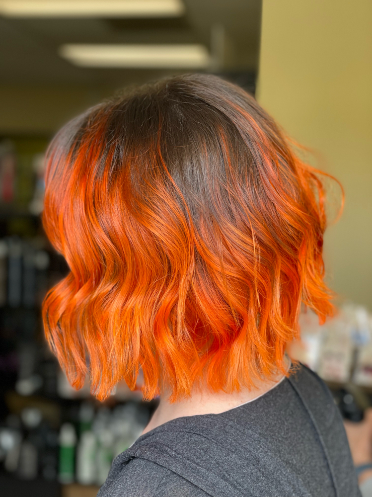 Balayage + Vivid  Color & Cut