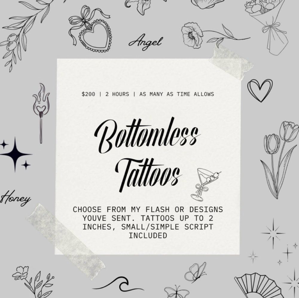 Bottomless Tattoos at Ink Bar in Chambersburg, PA