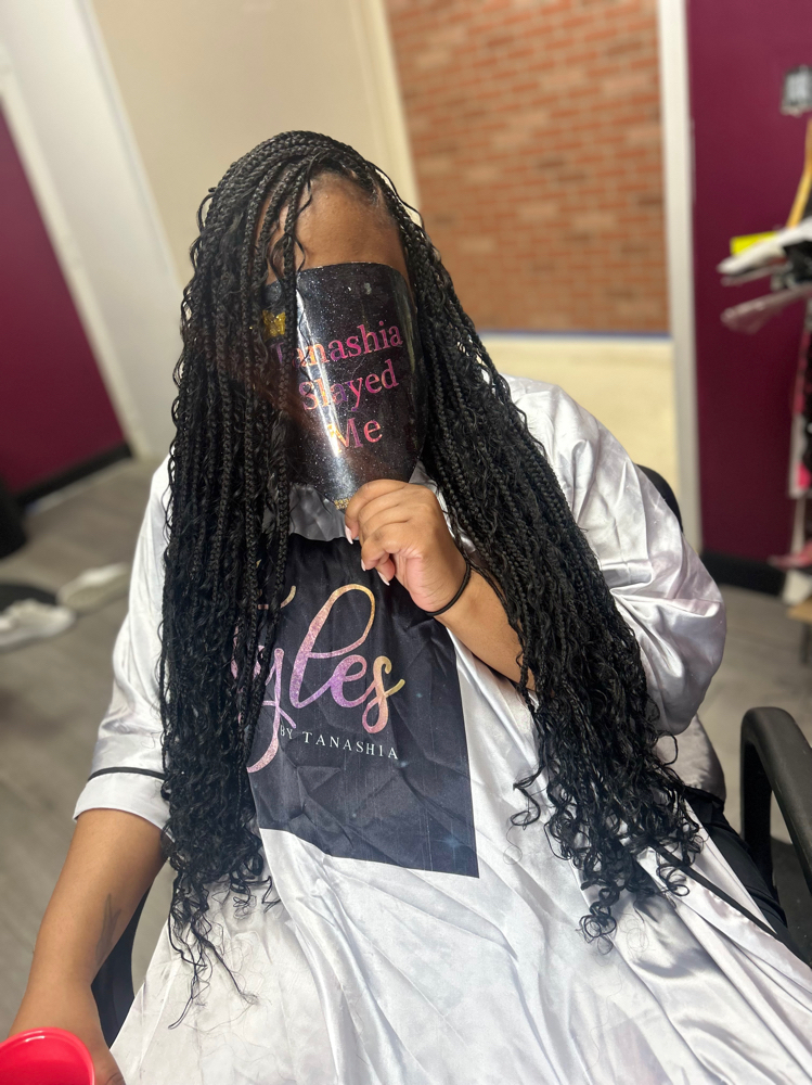 Boho Knotles W/human Hair Curls