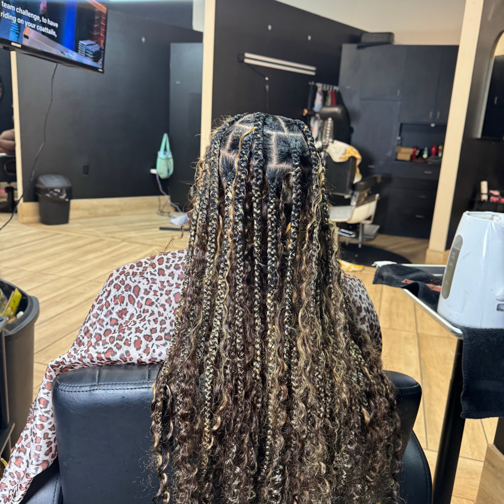 Large Boho Knotless Braids at The Beauty Lounge in Las Vegas, NV