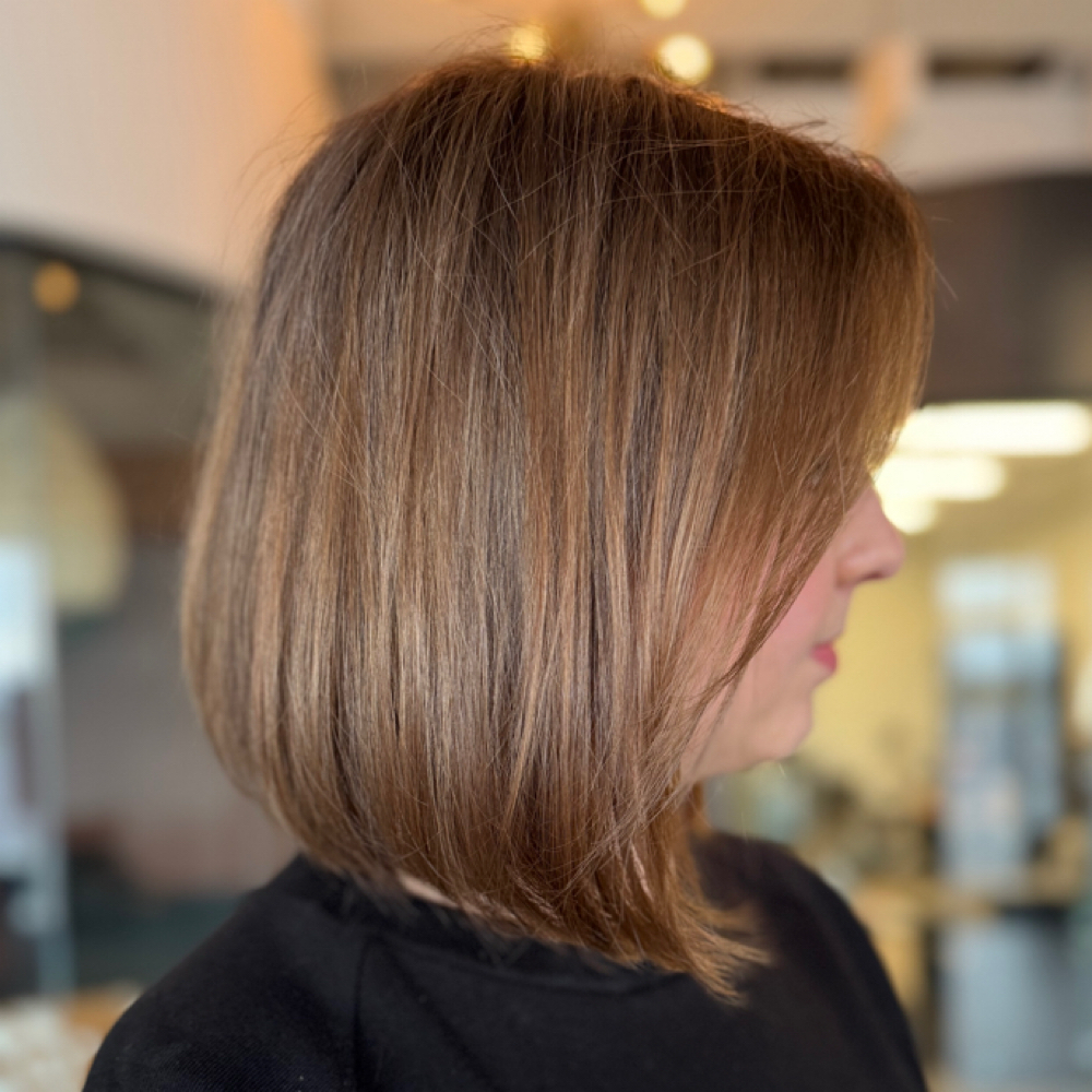 dry cut  | straight | wavy | at Behold Beauty Hair Studio in North Canton, OH