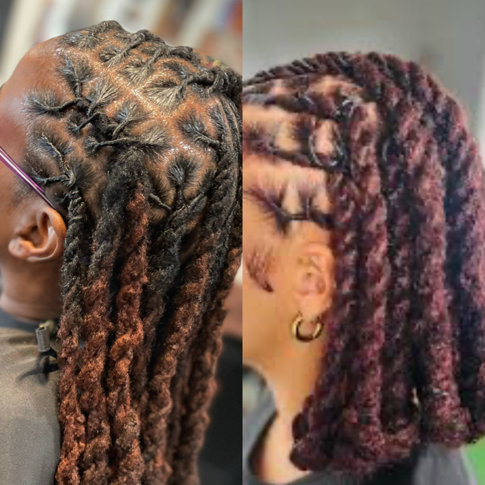 Loc Barrel Front & 2Strand Back