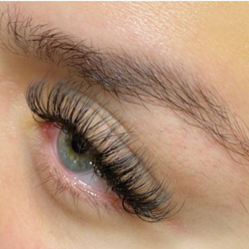 Hybrid Lashes Full Set at Pink Sol Beauty in Prosper, TX