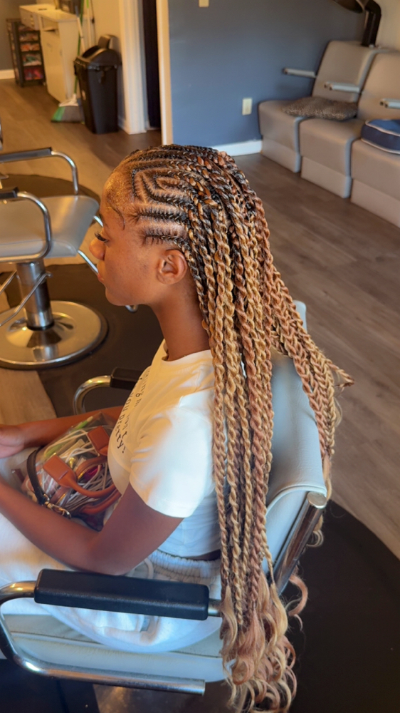 Fulani lemonade twists ✨ at Thema411 in Columbus, GA
