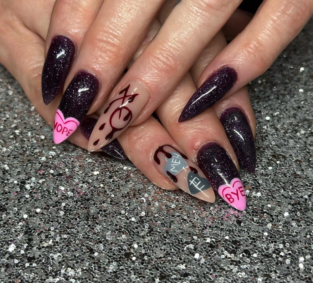 Acrylic Color Change LONG at Ink & Beauty in Grants Pass, OR