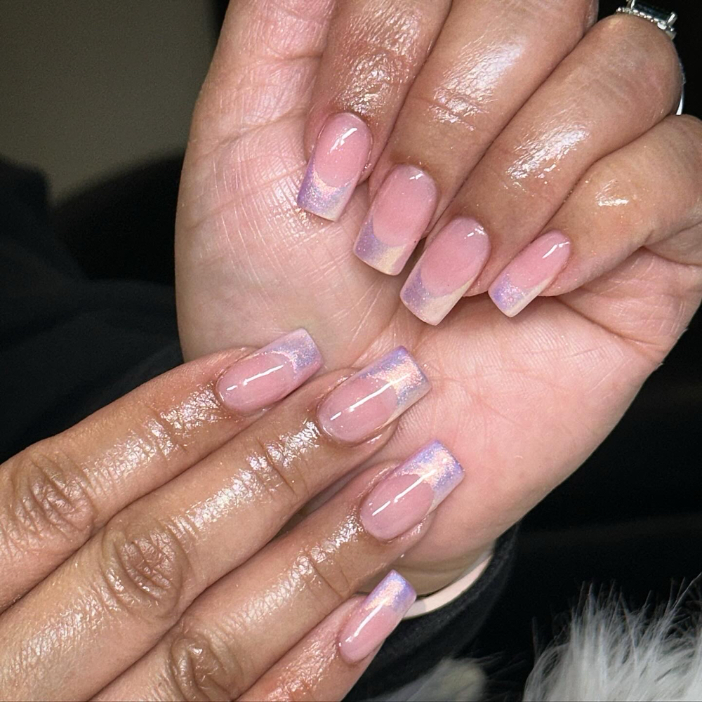 Dip Full Set With French Tips