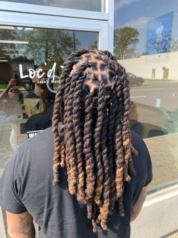 Two Strand Twist Medium at Queen Of Diamond Locs in Detroit, MI