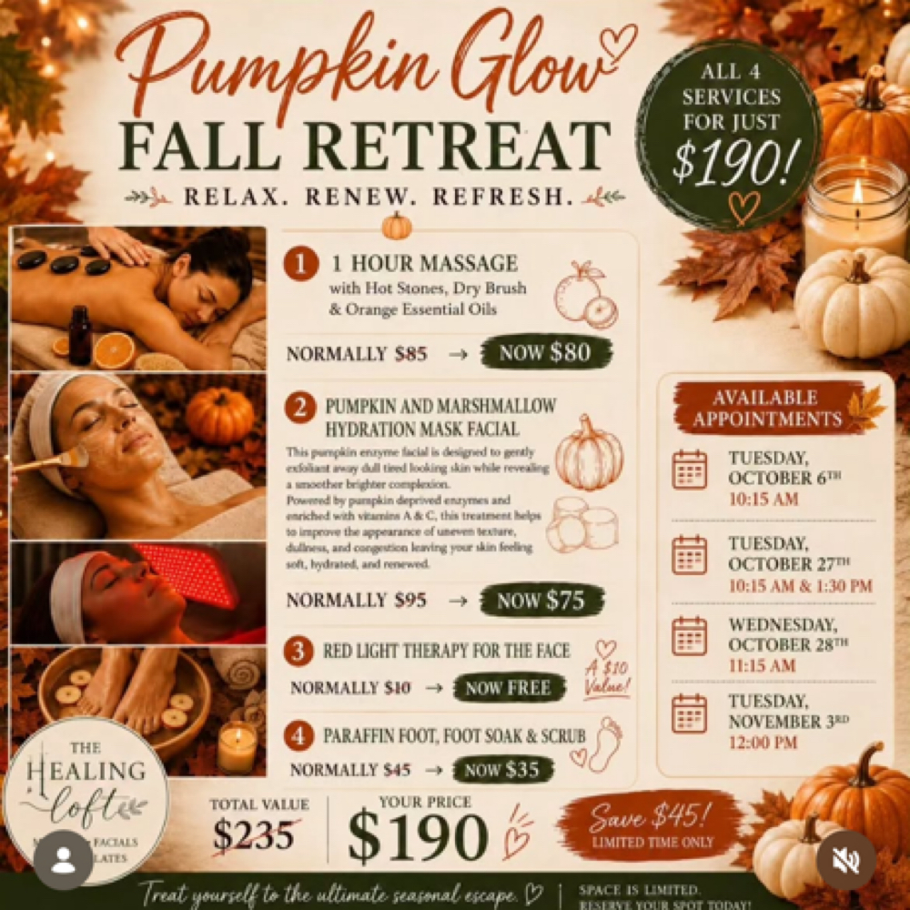 Pumpkin Glow Facial (Package Only) at 704 Glow & More in Statesville, NC