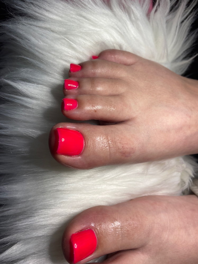 Gel X Toes With Pedicure