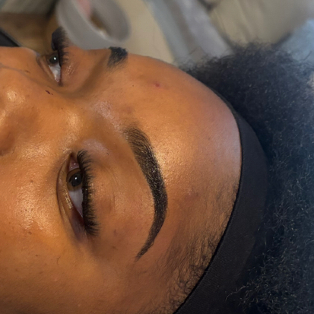 Crowned Brow Sculpt + Tint at Four Roots Beauty Collective in rock island, IL