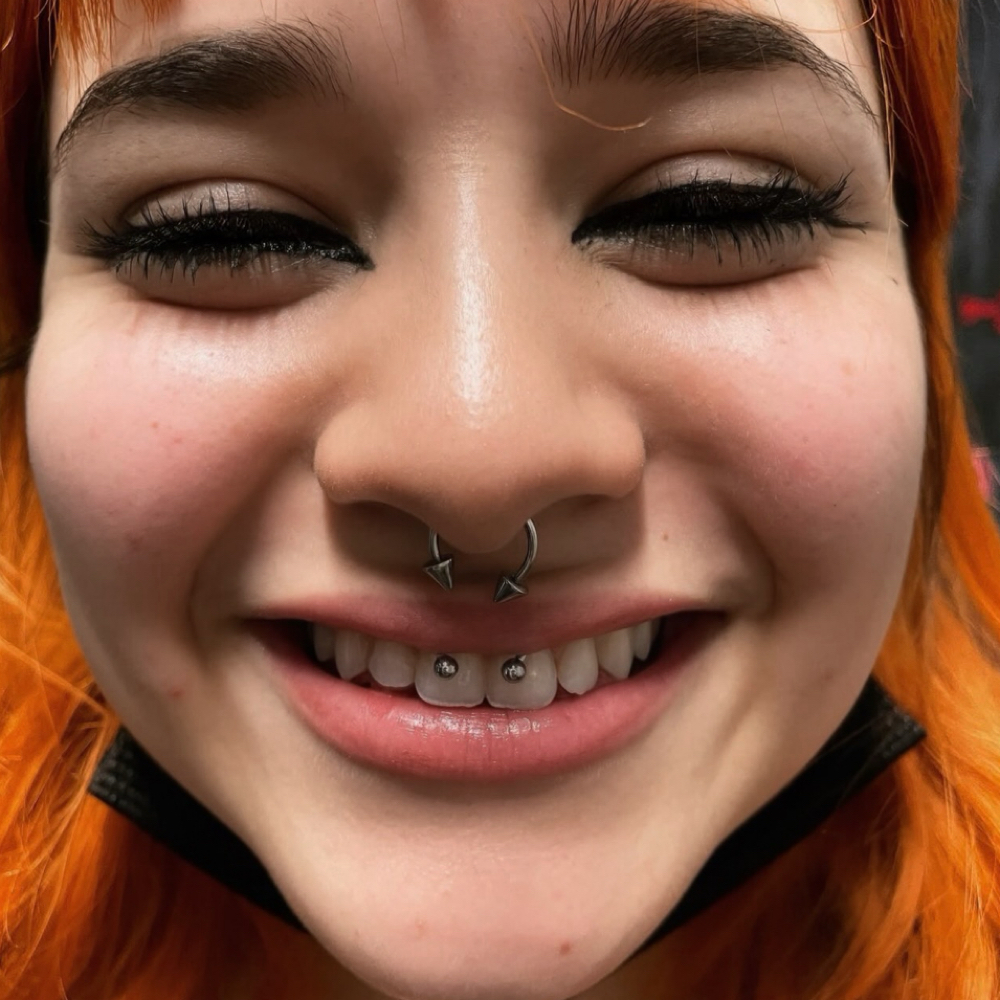 Smiley Piercing at Revision Body Art in Covina, CA