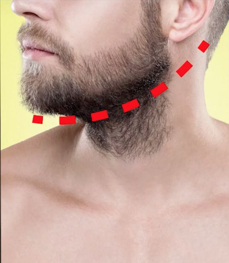 Precision beard line up