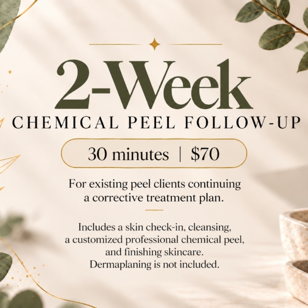 2-Week Chemical Peel Follow-Up at Kindred Beauty in Ashland, KY