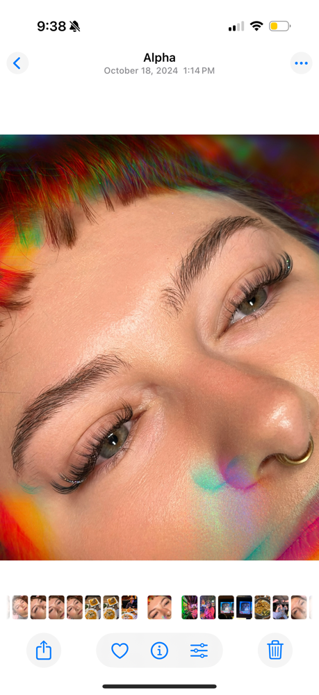 half lash set at arched angels in Stewartsville, NJ