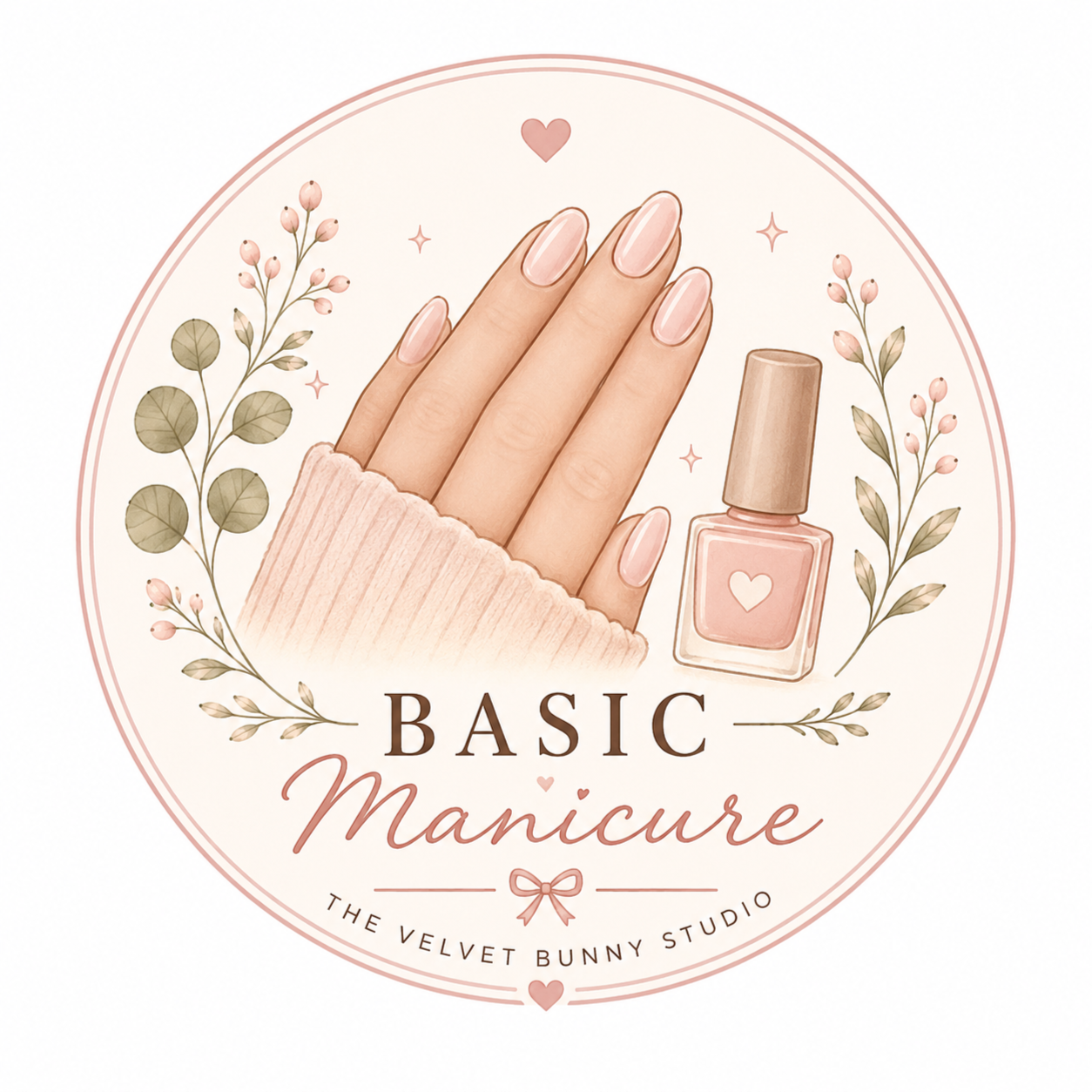 Basic Mani at The Velvet Bunny Studio in Tulsa, OK