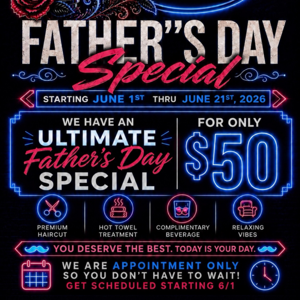 Fathers Day special at Melrose Barber Lounge in Carson City, NV