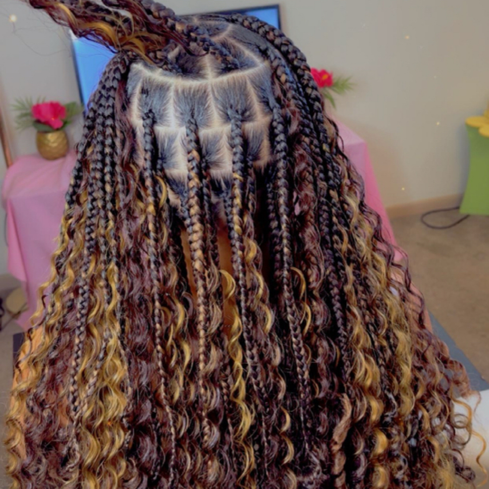 Medium Boho Knotless (hair Included at Nays Beauty Parlor in Warrensburg, MO