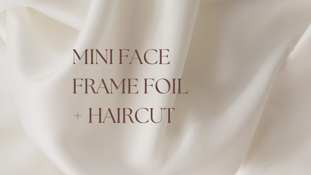 Mini Face Frame Foil + Haircut