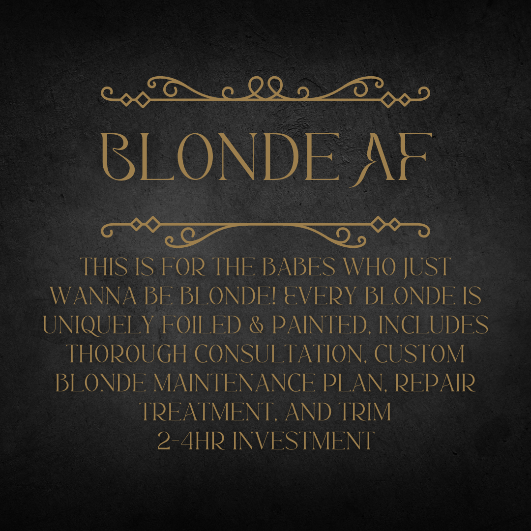 BLONDE AF
