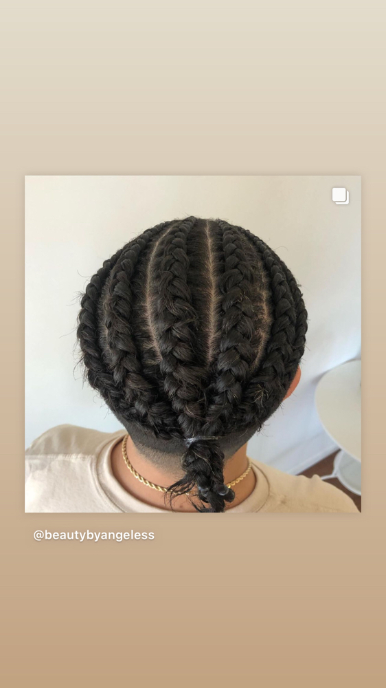 Male Braids at Beauty By Angeles in Gurnee, IL