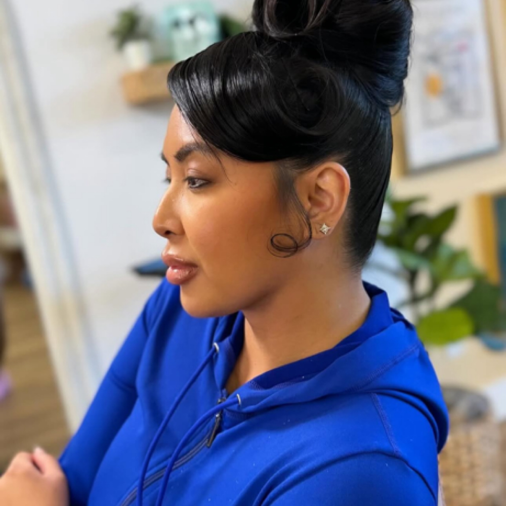Half Up Half Down at HairByJilvonnie in Bellflower Ca, CA