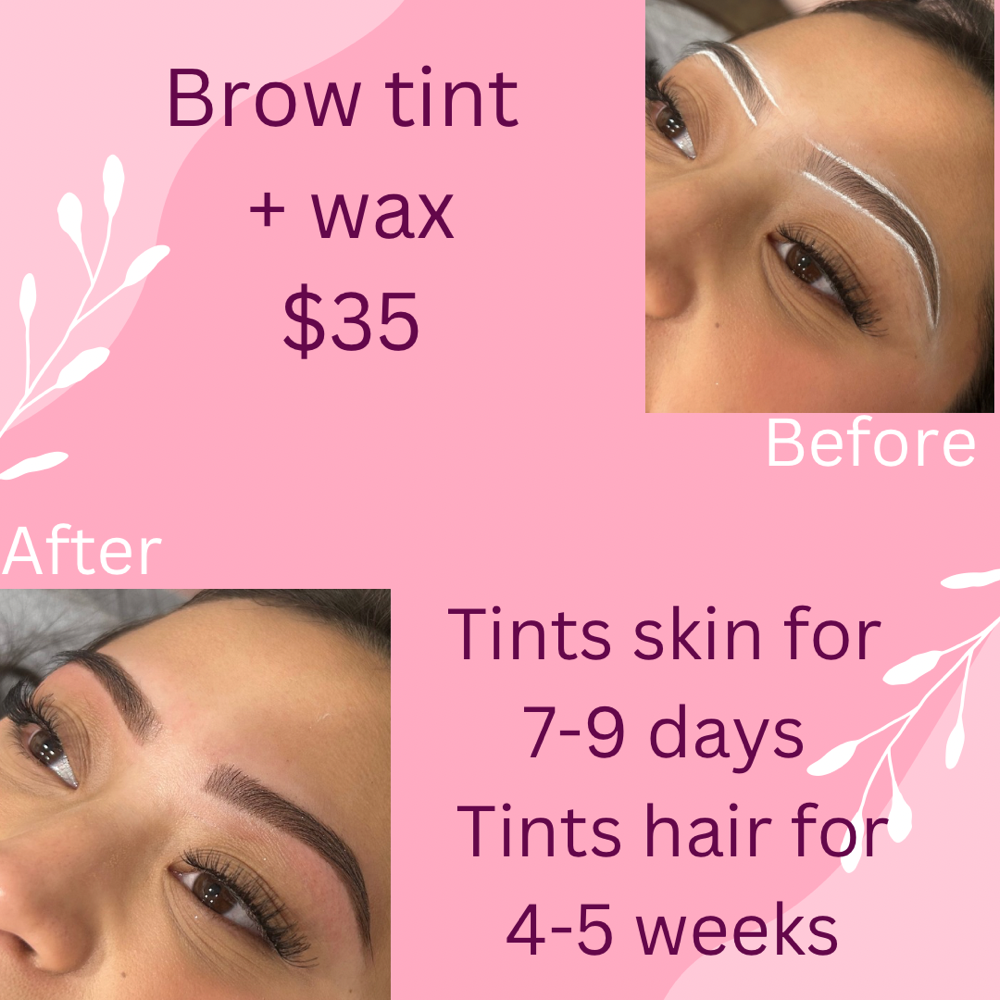 Brow Tint + Wax