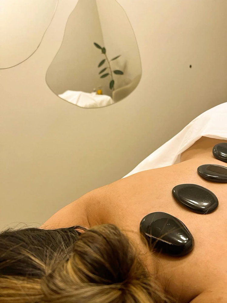 Back Facial & Hot stones