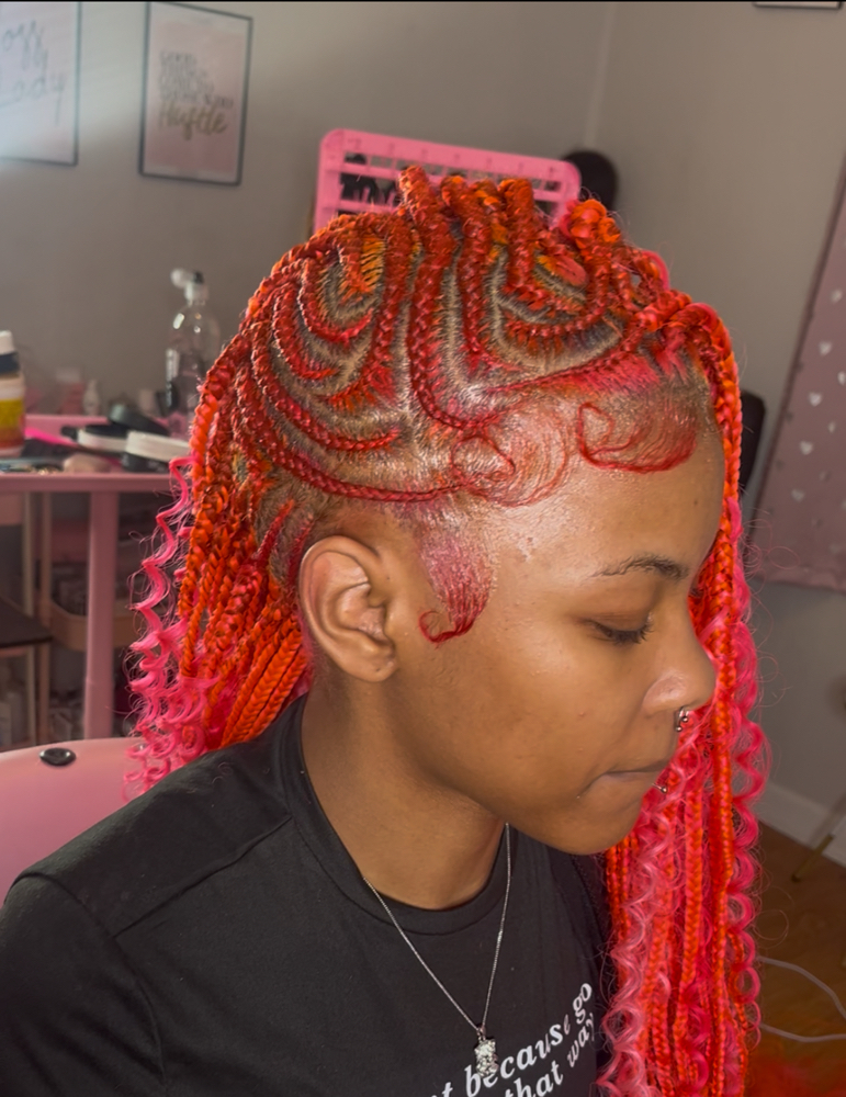 Mohawk(Knotless) at Luvbeautybypink in Lithonia, GA
