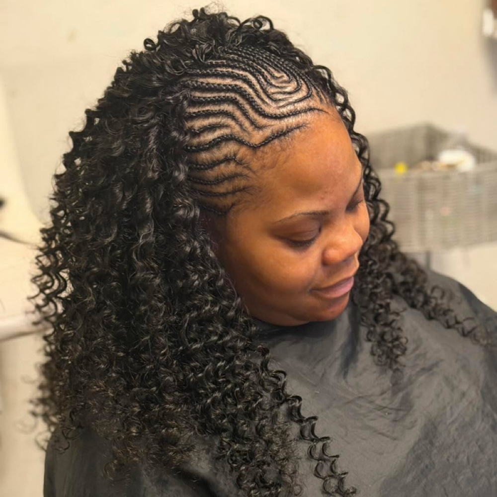 Crochet Fulani Style at Tima hair braiding in Greensboro, NC