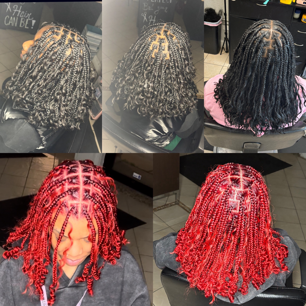Boho Knotless Bob