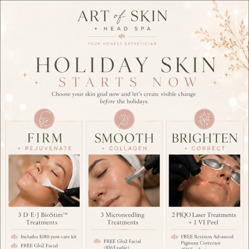 ✨Holiday Skin Consultation W/ Tx at Art Of Skin + Head Spa in Atlanta, GA